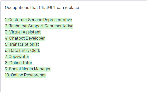 ChatGPT可以取代的職業(yè)有哪些？
